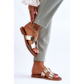 Sandale Flip-Flops Modell 40326 Gold golden 1