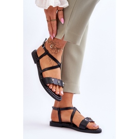 S. BARSKI Modell S.Barski Schwarze Sandalen 1