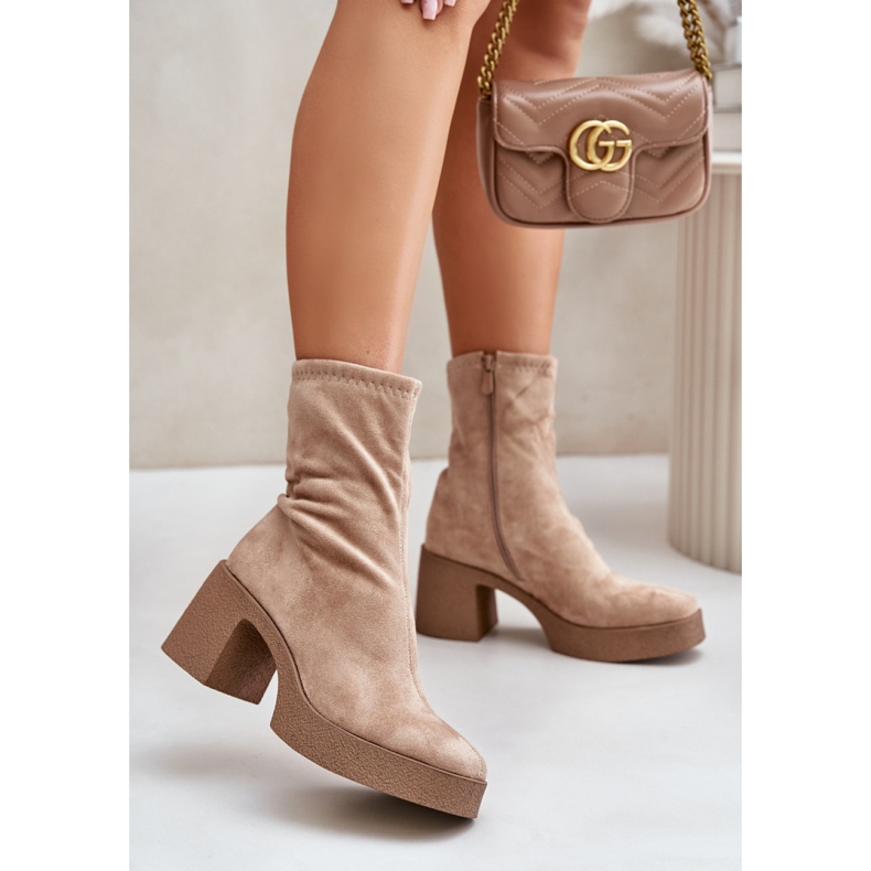 S. BARSKI Isolierte Damenstiefel S.Barski, beige 1