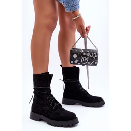 Step in style Arbeitermodell Jence DE1051S aus schwarzem Wildleder – Treten Sie ein mit Stil 2