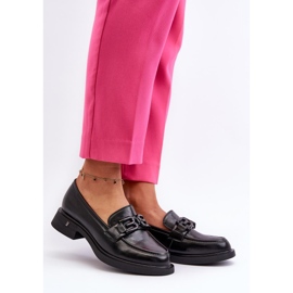 Damenmokassins mit Verzierungen Vinceza 63501 schwarz 1