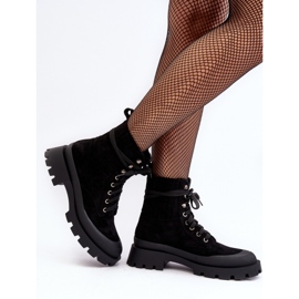 Isolierte Damenstiefel 8628 schwarz 2