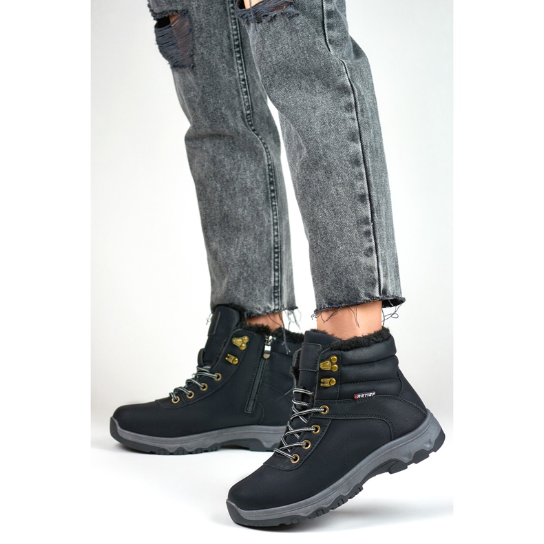 Trekkingschuhe Modell 1696-1B Schwarz - PRIMO 1