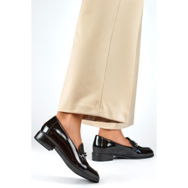 Damenschuhe mit Kette 24-12309B schwarz 1