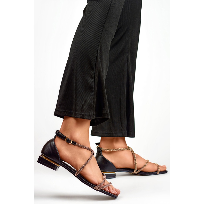 Damensandalen GD-DO-161B schwarz 1