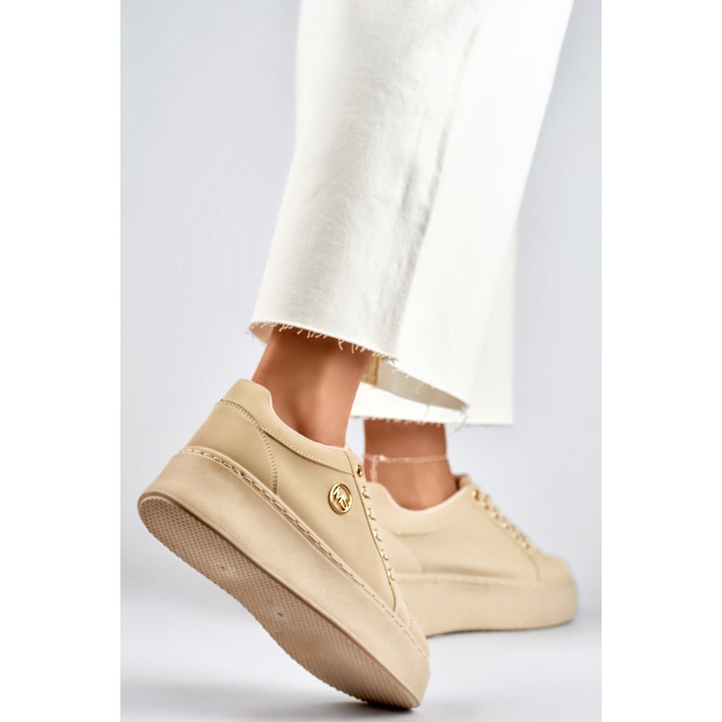 Damen-Sportschuhe mit Verzierung TL251-10L/BE beige 1