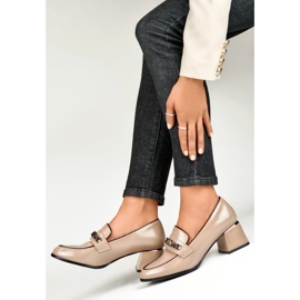 Damenschuhe mit Kette GD-FL470BE, beige 1