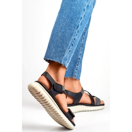 Damensandalen BM051-3019-1B schwarz 2