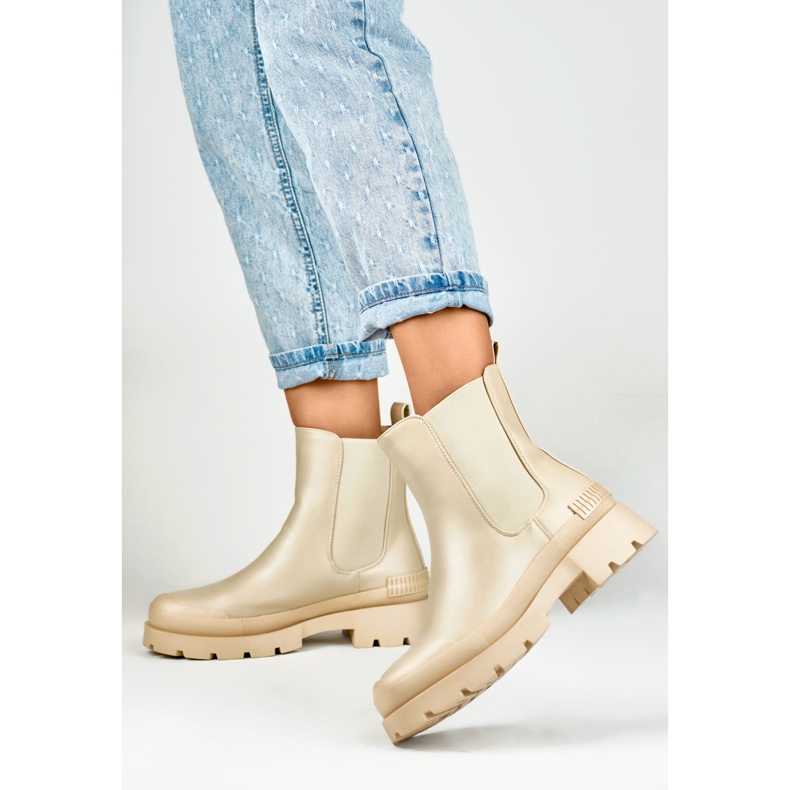 Chelsea-Stiefel Modell DES909BE Beige - PRIMO 2