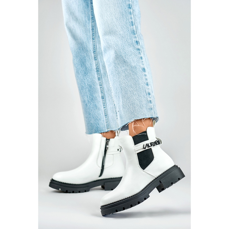 Chelsea-Stiefel Modell 250005W-PU Weiß - PRIMO 2