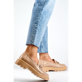 Damenschuhe mit Verzierung 23-10862BE beige 1