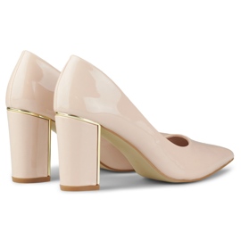 Damen-Lackpumps GD-DO112B-BE, beige 2