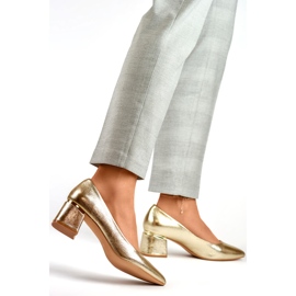 Metallic-Pumps für Damen GD-XR-102GO, Gold golden 1