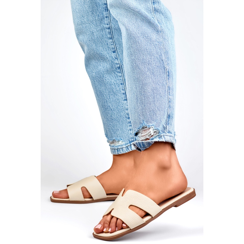 Sandale zehenstegsandalen Modell MTBL06BE Beige - PRIMO 1