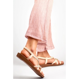 Damensandalen PS06BE beige 1