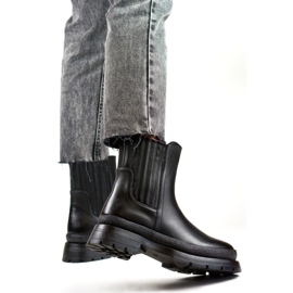Isolierte Damenstiefel 1262B, schwarz 1