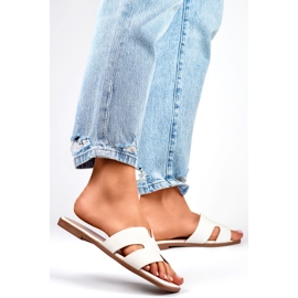 Sandale Flip-Flops Modell MTBL06W Weiß 1