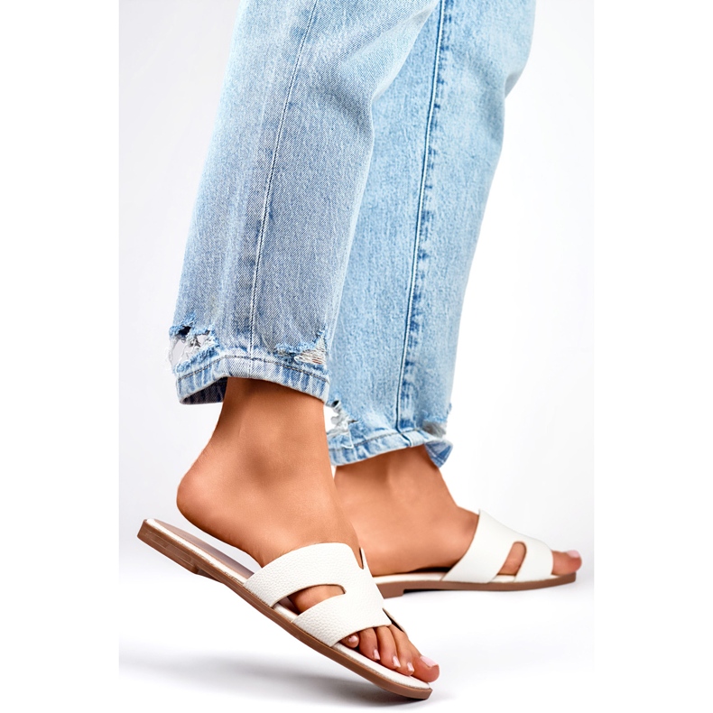 Sandale Flip-Flops Modell MTBL06W Weiß 1