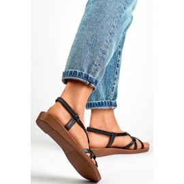 Damensandalen PS07B Schwarz 1