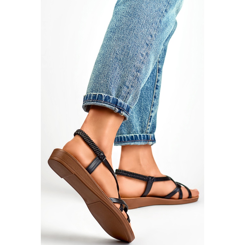 Damensandalen PS07B Schwarz 1