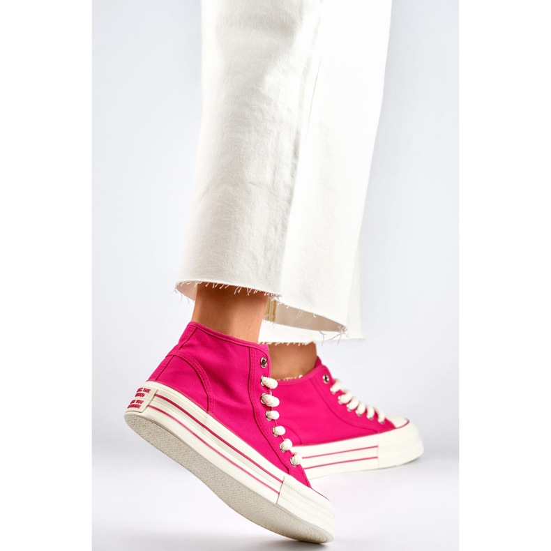 Plateau-Sneaker BL507FU Rosa 1