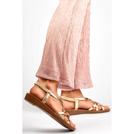 Damensandalen PS07GO Gold golden 1
