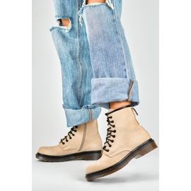 Damen-Arbeiterstiefel H1080BE Beige 2