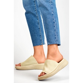 Sandale zehenstegsandalen Modell G3188-7BE Beige - PRIMO 1