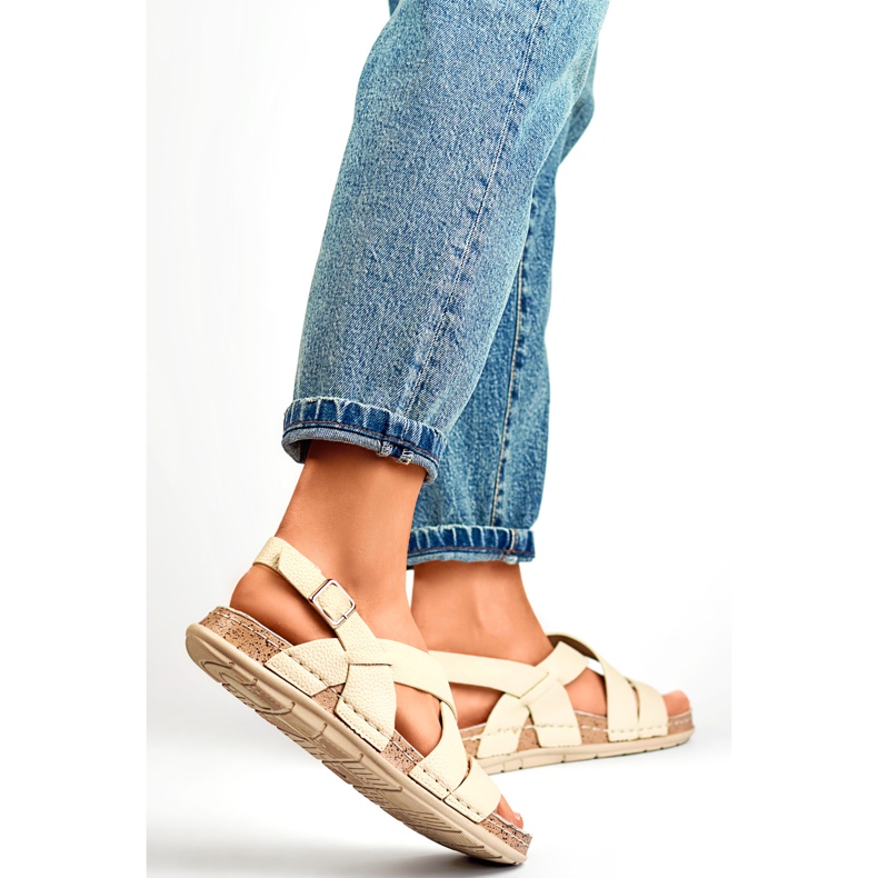 Damensandalen G3179-7BE beige 1