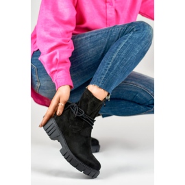 Stiefel Modell DE1127S-B Schwarzes Wildleder 1