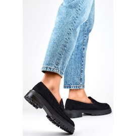 Schwarze Damenschuhe YL197 1