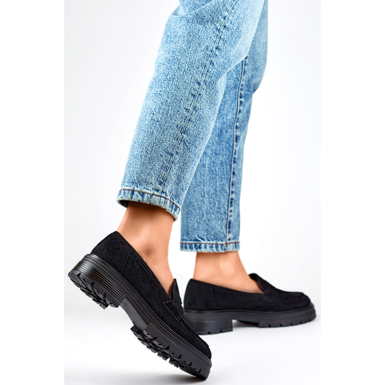 Schwarze Damenschuhe YL197 1