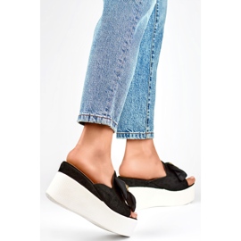 Damen-Flip-Flops Schwarz 8082B 1