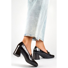 Lackpumps für Damen 24-58242B schwarz 1