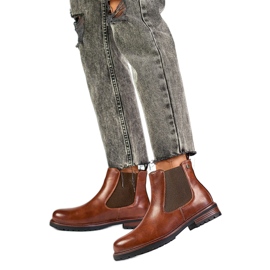 Chelsea-Stiefel Modell GD-WL71C Braun/Kamel - PRIMO 1