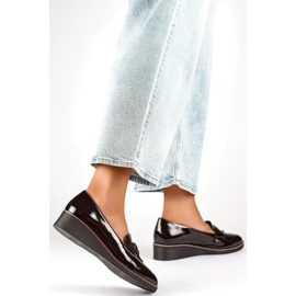 Lackpumps für Damen 24-58266B schwarz 1