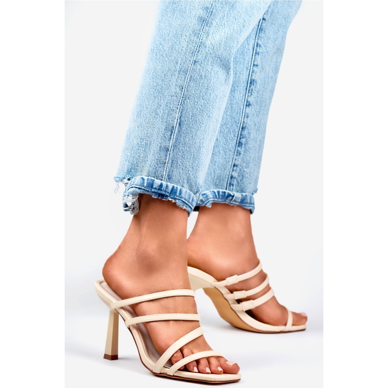 Elegante Damen-Flip-Flops 4772BE beige 1