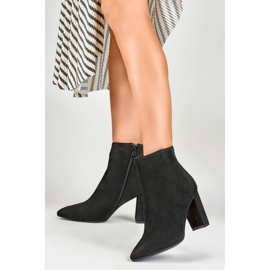 Stiefel Modell DF3707B Schwarzes Wildleder - PRIMO beige 2