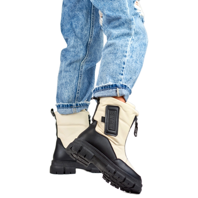 Schneestiefel Modell H-07BE Beige/Schwarz - PRIMO 1