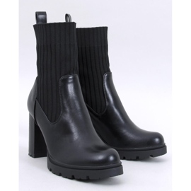 Fairsy Schwarze Stiefeletten mit hohem Absatz 1