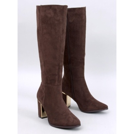 Klassische Stiefel mit hohen Absätzen von Arlena Brown braun 1