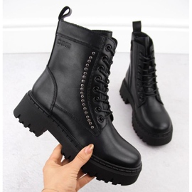 Big Star Lederstiefel, isoliert OO274A255 INT2062 schwarz 1