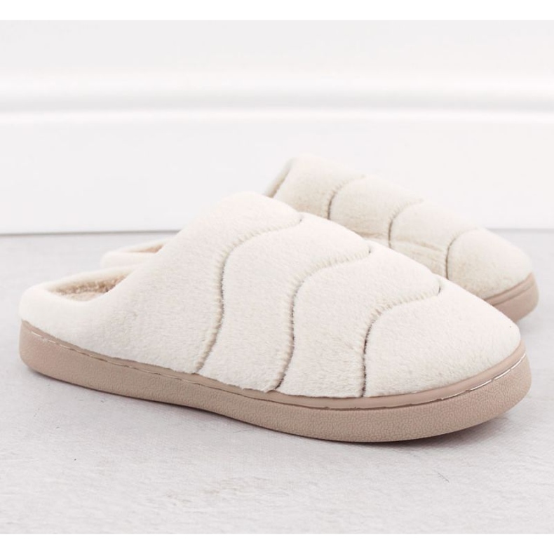 Unisoft W 6622 EVE466B Fell-Hausschuhe beige 2