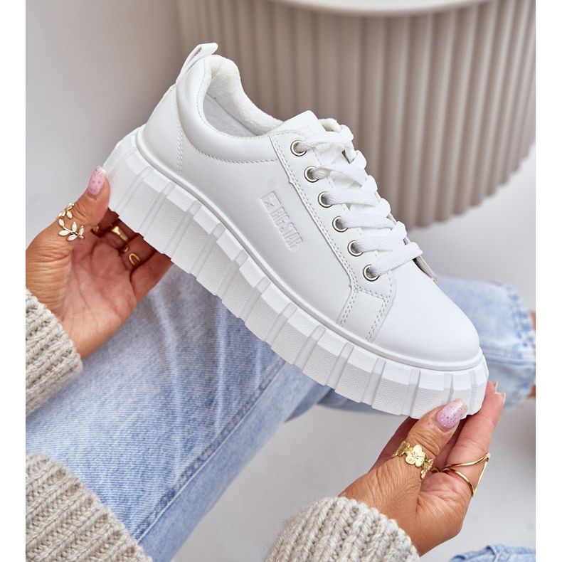 Isolierte Big Star Damen-Sneaker MM274616 Weiß 2