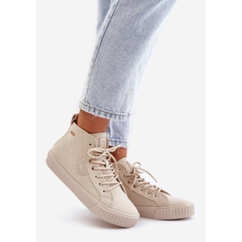 Isolierte Cord-Damensneaker Big Star OO274771 Hi-Poly System Beige 1