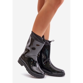 Damen-Gummistiefel mit Manschette, Schwarz, Ellatiel 1