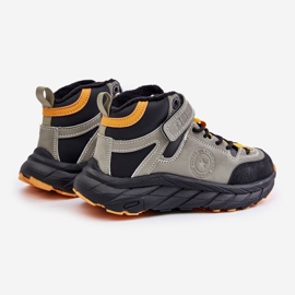 Kinder-Trekkingschuhe Trappers, isoliert mit Klettverschluss Big Star OO374181 Khaki grün 2