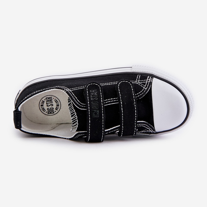 Kinder-Sneaker mit Klettverschluss Big Star OO374008 Schwarz 2