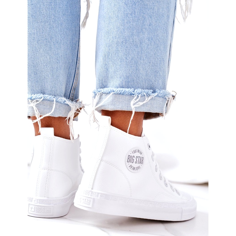 Damen High Sneakers Big Star GG274016 Weiß 1