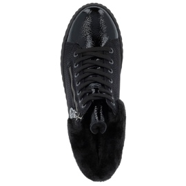 Wasserdichte Damen-Keilstiefel in Schwarz Rieker N2505-00 2